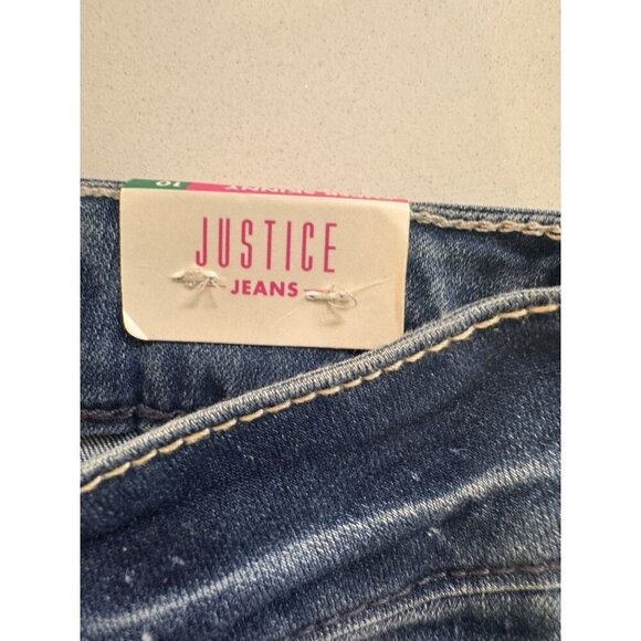 NWT Justice Jeans Girls 10 Super Skinny Distressed Mid Rise Soft Stretch Kids - Picture 4 of 10